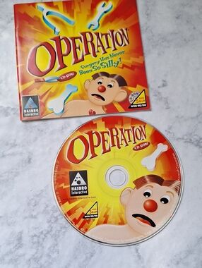 Operation CD-ROM Game by Hasbro - Bright Red & Yellow Artwork
